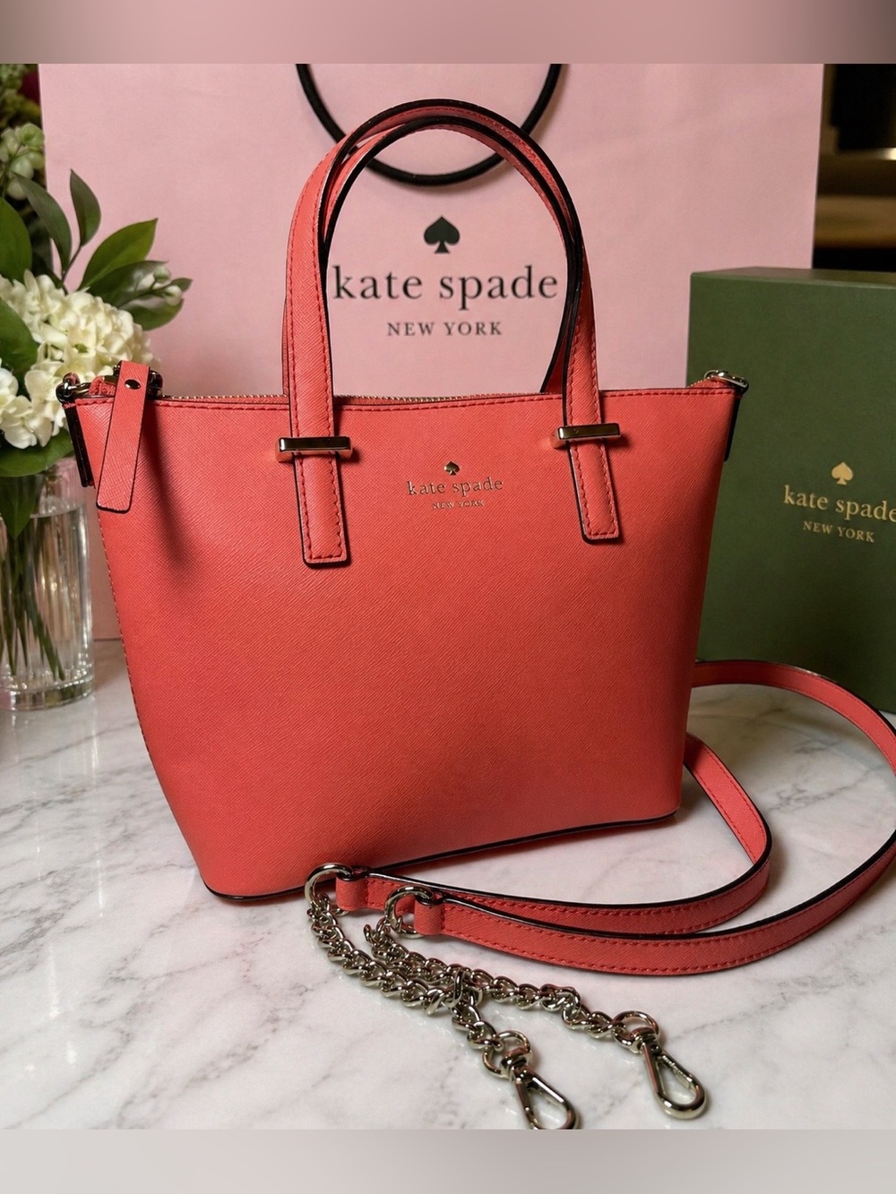 Kate Spade Bold Coral Crossbody Bag